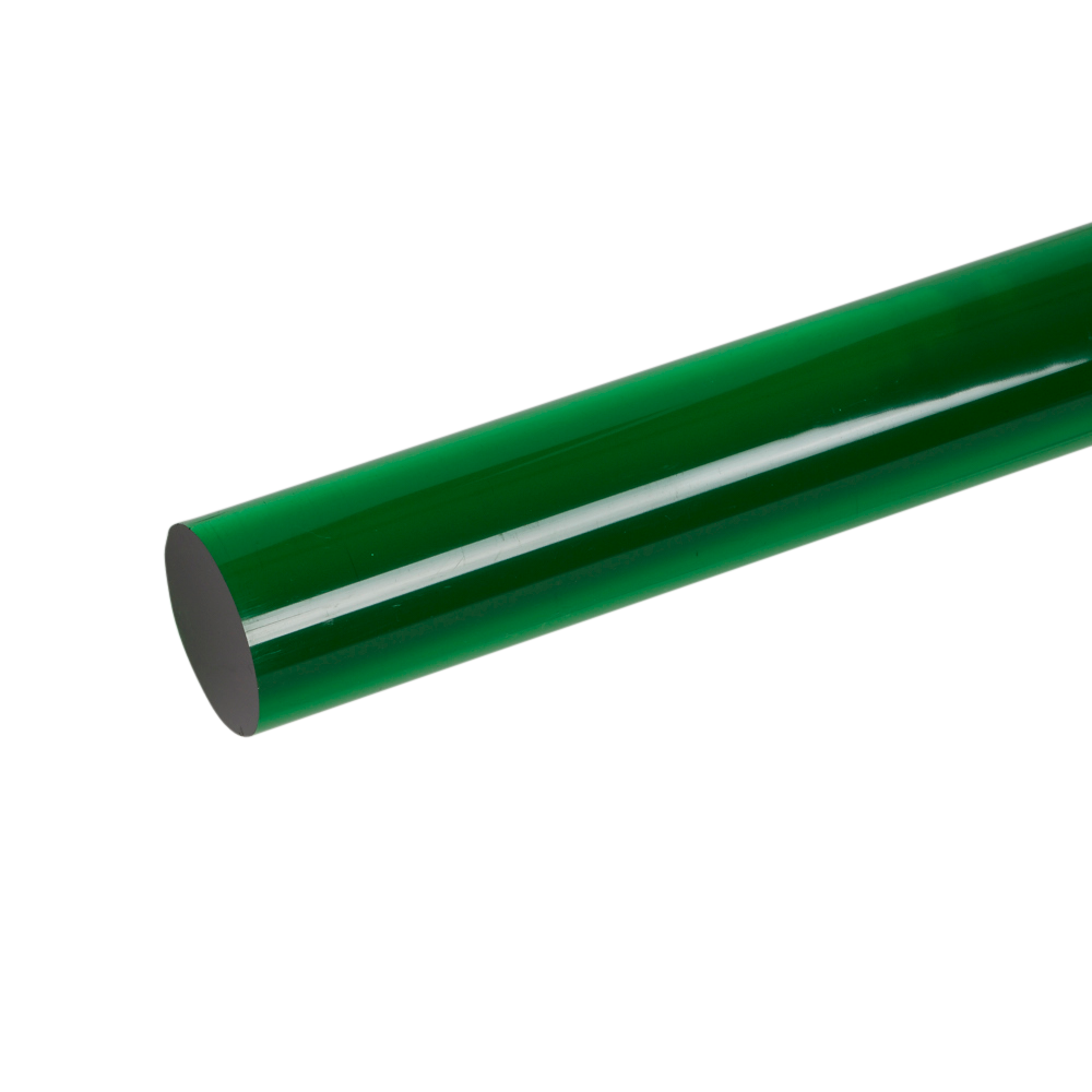Acrylic Extruded Green 2092 Rod Plastock