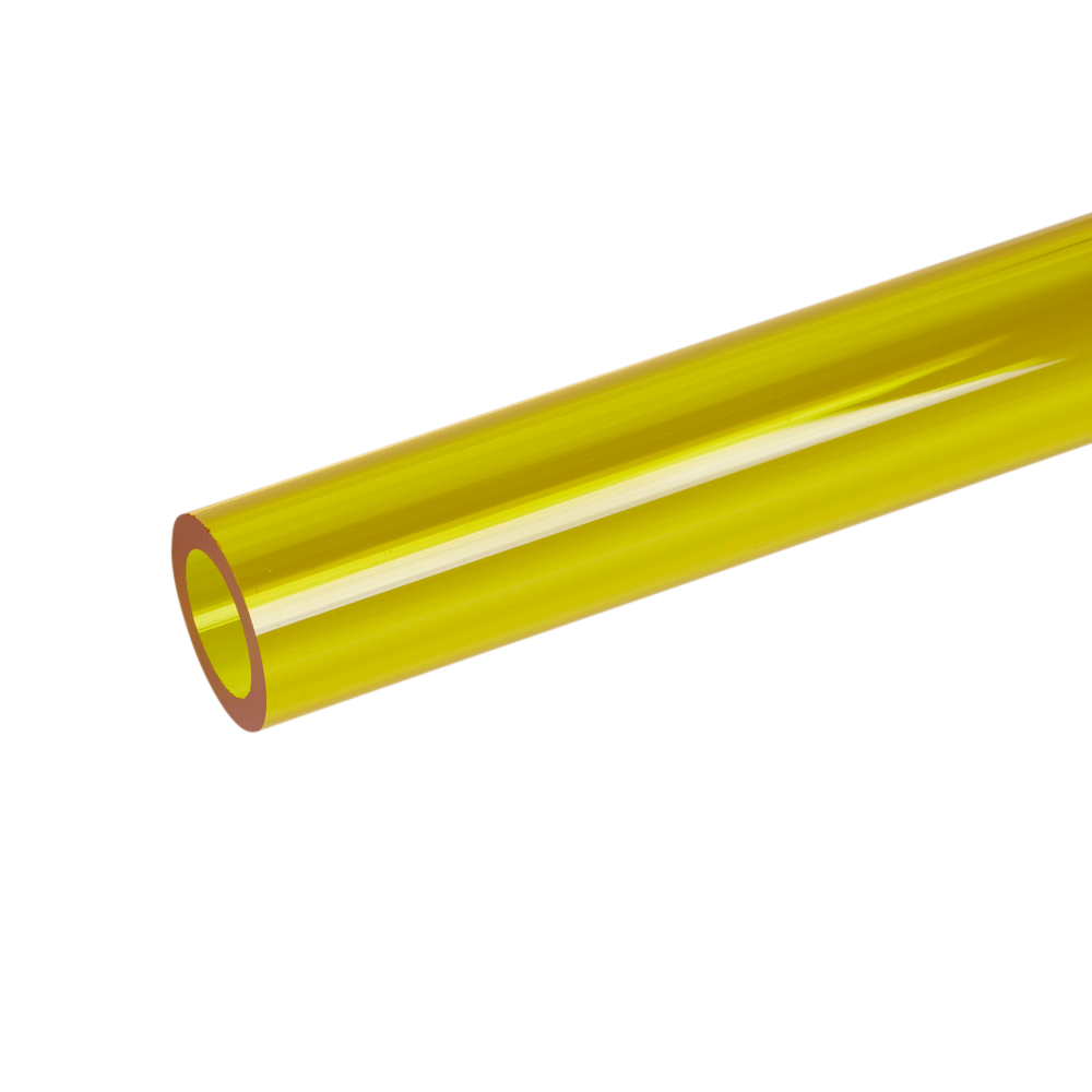 Acrylic Extruded Yellow 2208 Tube Plastock